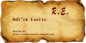 Röck Evelin névjegykártya
